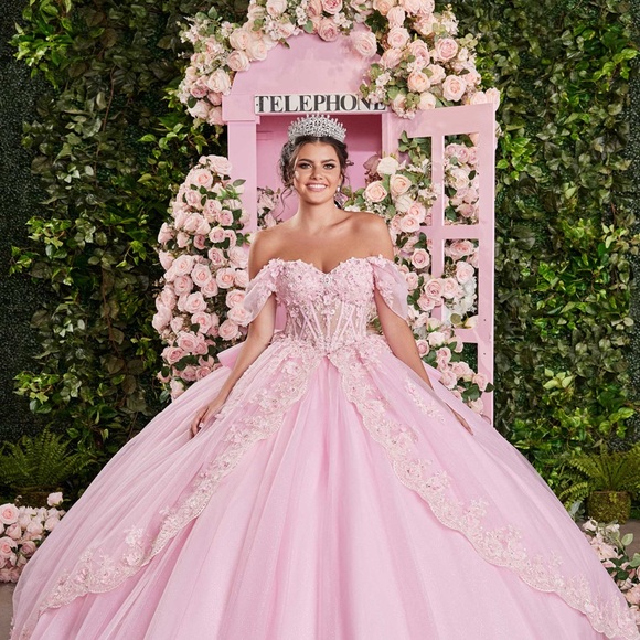 Elegant Pink Wedding Dress